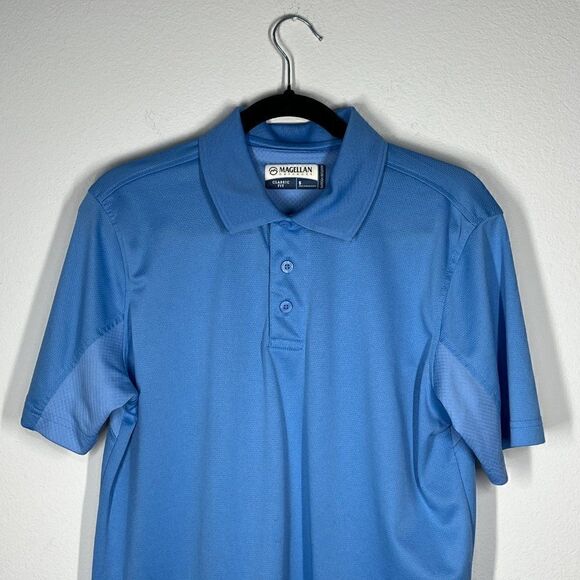 Magellan Outdoors Men's Laguna Polo Shirt Sz Small Blue - Picture 6 of 15
